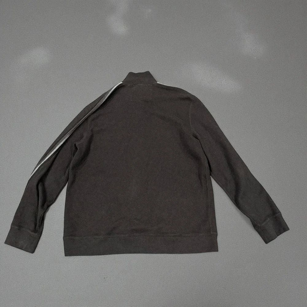Banana Republic Brown Zip Up sweater Jacket XXL Tall Minimalist Y2K heavy‎